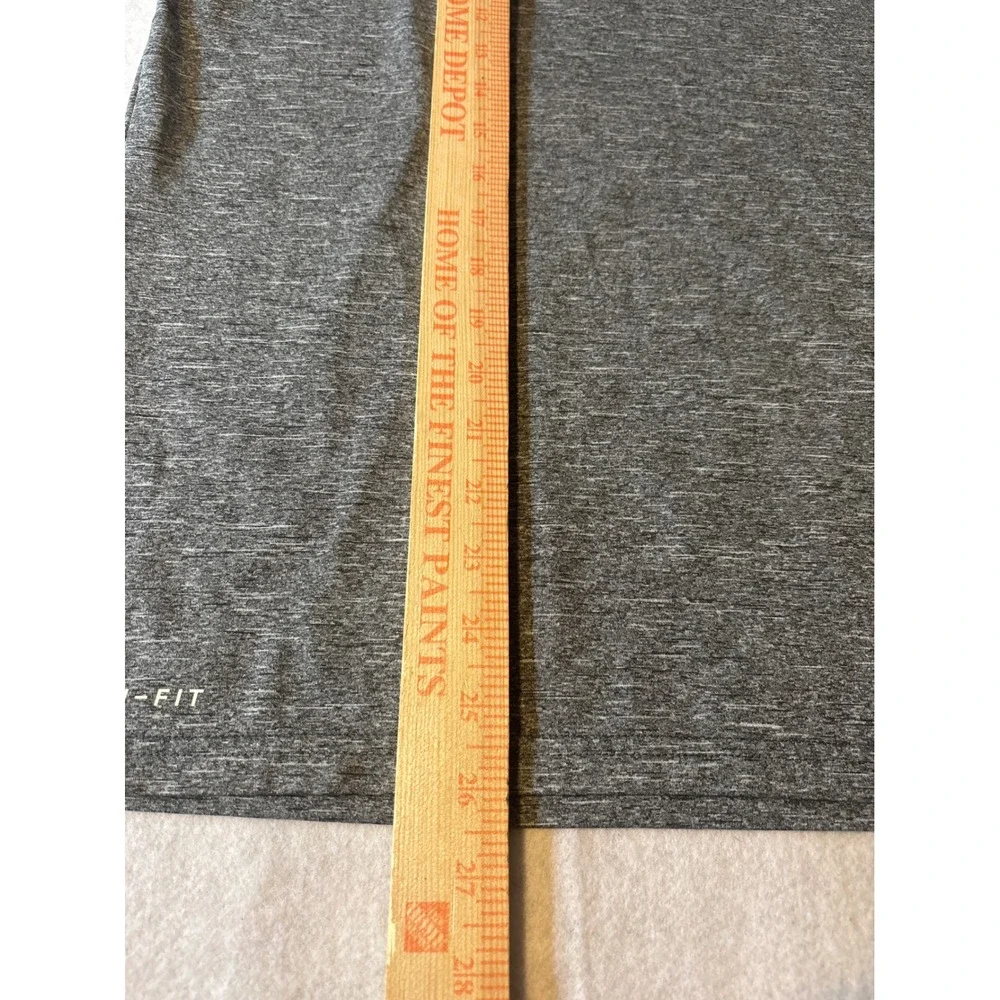 Nike Swim Dri-FIT Rash Guard Mens Large Gray UPF 40+ Good Heathered‎ Shirt